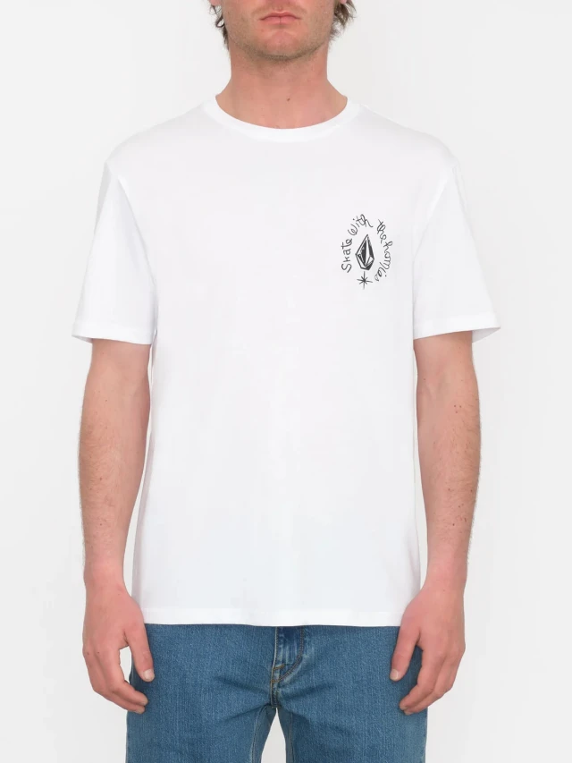 Volcom Maditi Bsc Sst Ανδρική Μπλουζα Λευκή
