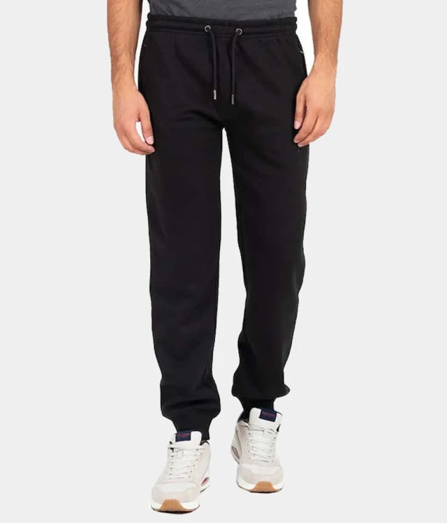 Russell Cuffed Leg Pant Ανδρικο Παντελονι Φουτερ Μαυρο