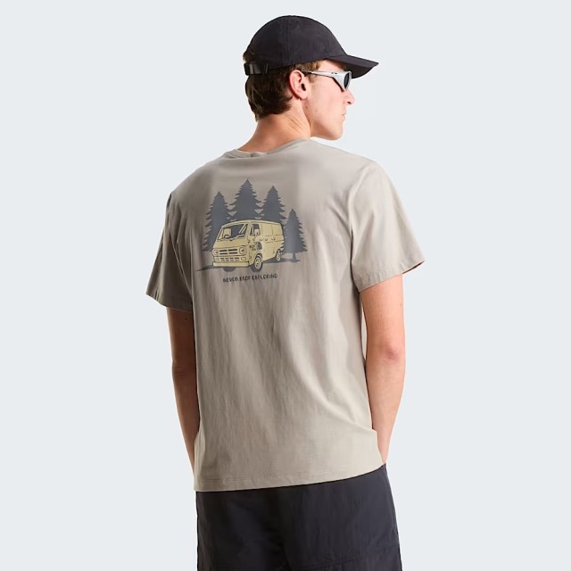 The North Face M Van Life Rx Ss Tee Stone Slab Ανδρική Μπλούζα Γκρι