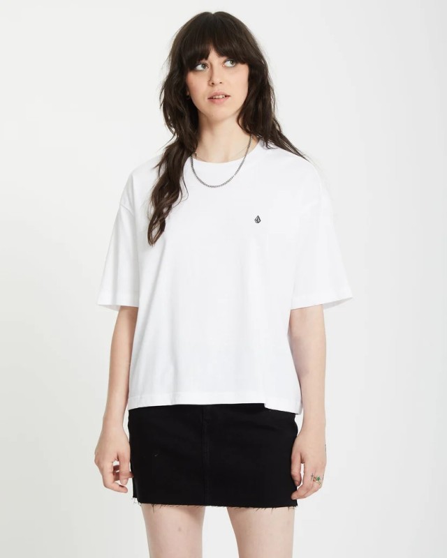 Volcom Fa26 Stone Blanks Up Γυναικεία Μπλούζα Λευκή