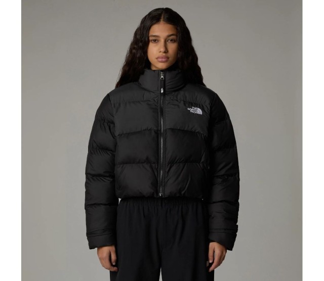 The North Face W Cropped Saikuru Tnfblack/Asph Γυναικείο Μπουφάν Μαύρο