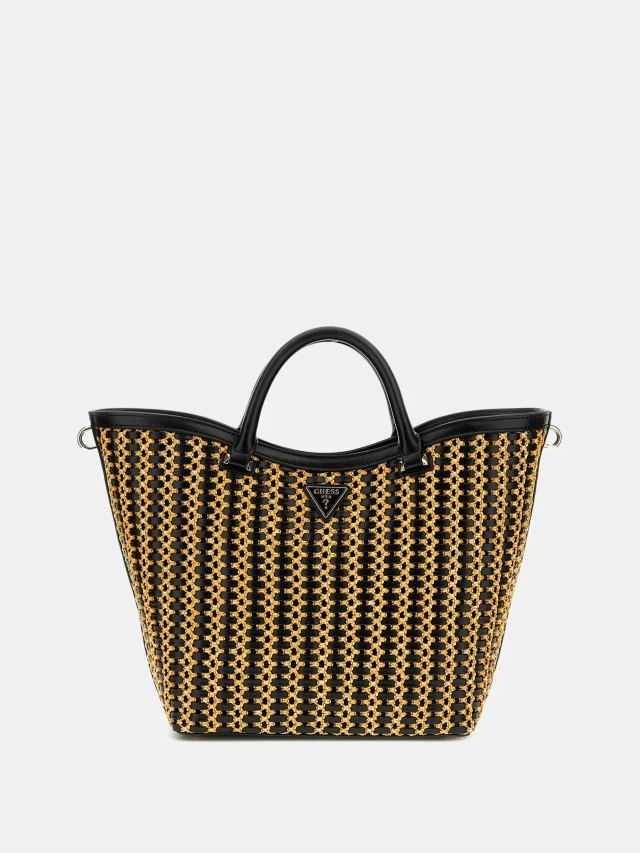 Guess Atalia Tote Γυναικεια Τσαντα Μαυρη