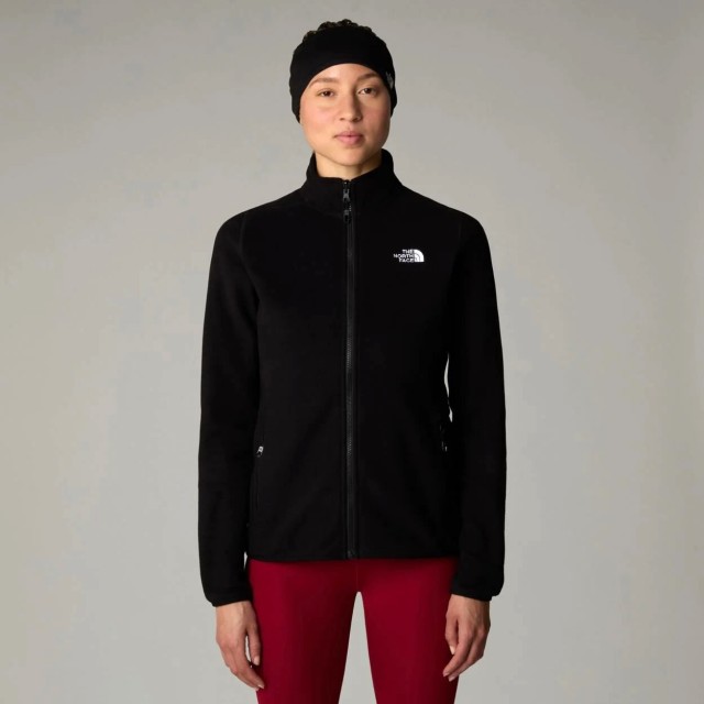 The North Face W 100 Glacier Fz - Eu Glac Black Γυναικεία Ζακέτα Fleece Μαύρη