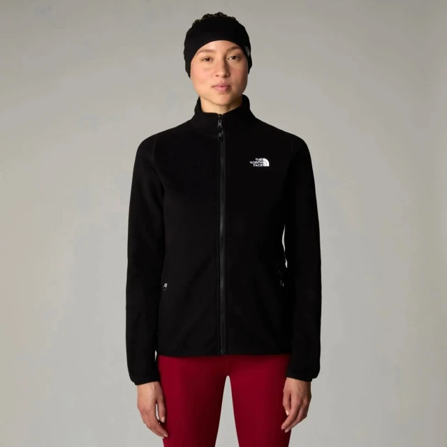 The North Face W 100 Glacier Fz - Eu Glac Black Γυναικεία Ζακέτα Fleece Μαύρη
