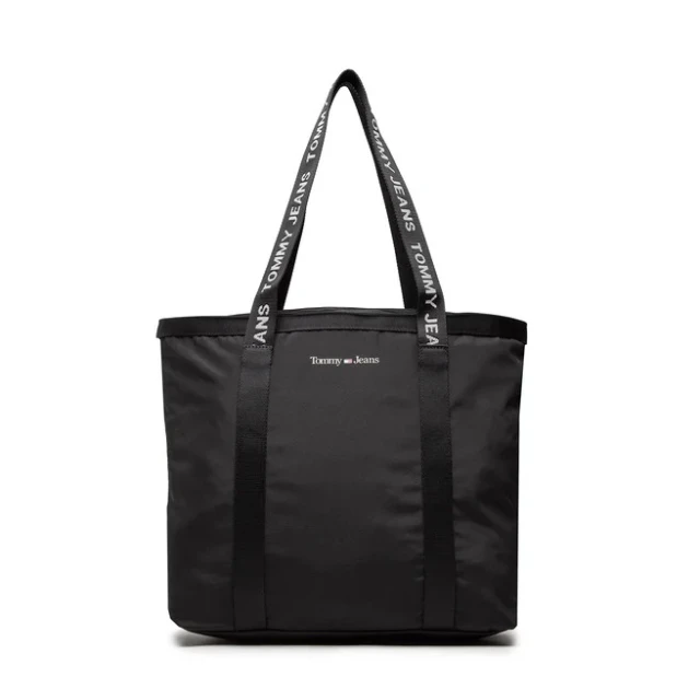 Tommy Hilfiger Tjw Essential Tote Γυναικεία Τσάντα Μαύρη