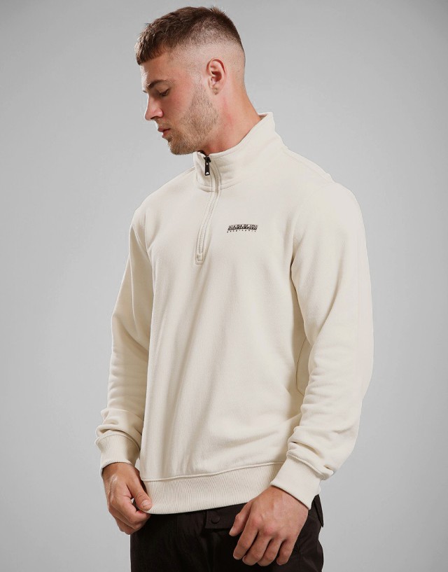 Napapijri B-Small Box Hz Beige Dimity Ανδρικό Φούτερ Μπεζ Ανοιχτο