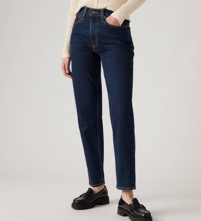 Levis 80s Mom Jean Med Indigo Γυναικείο Παντελόνι Τζιν