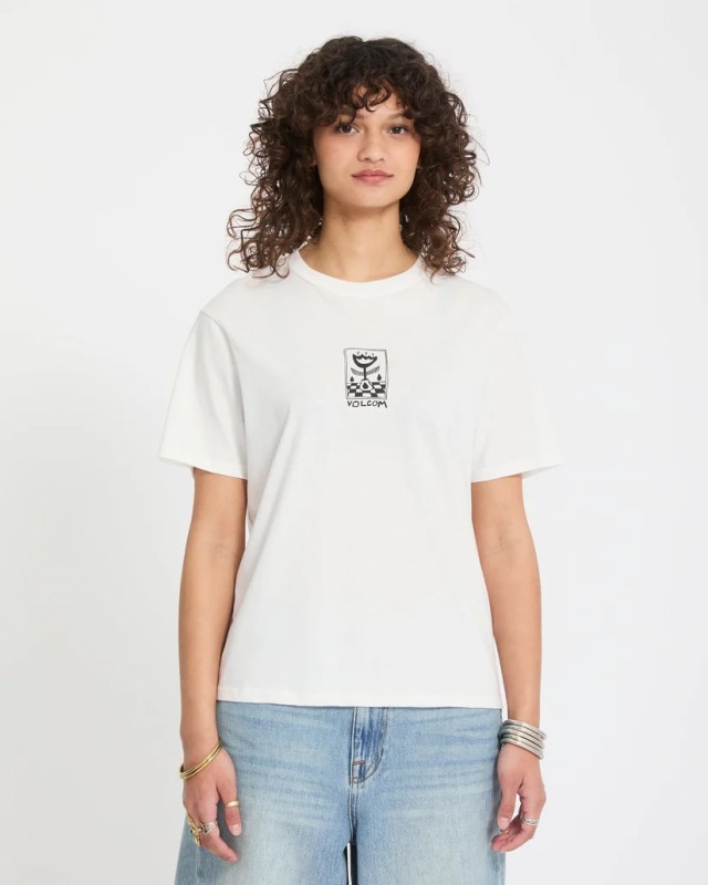 Volcom Radical Daze Up Γυναικεία Μπλούζα Εκρού