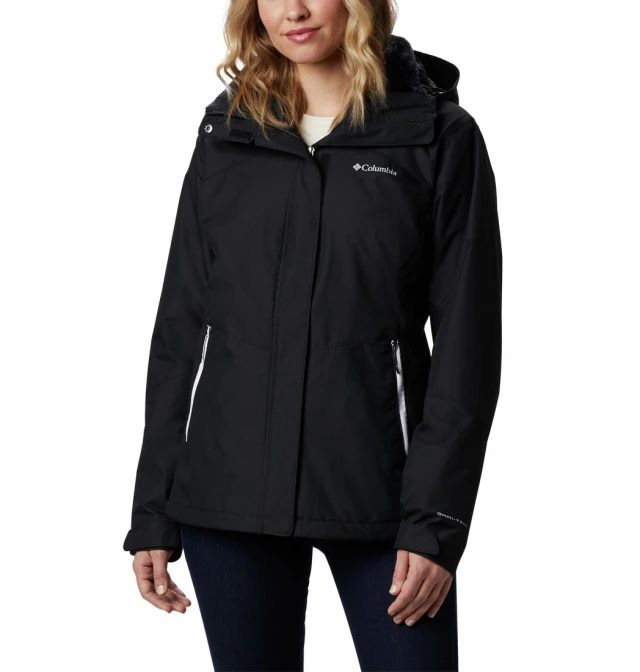 Columbia Bugaboo Ii Fleece Interchange Jacket Γυναικειο Μπουφαν Μαυρο