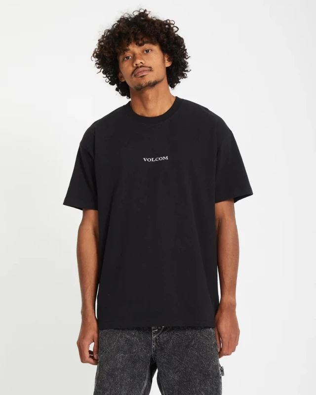 Volcom Stone Lse Sst Ανδρική Μπλουζα Μαύρη