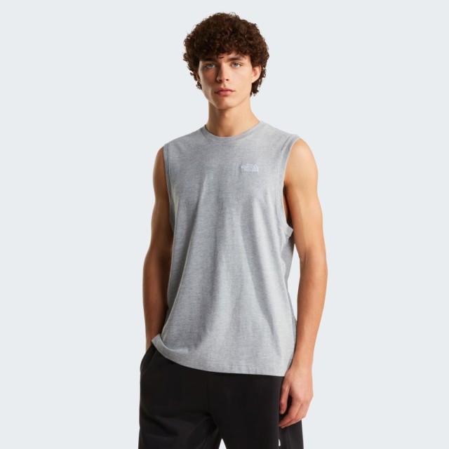 The North Face M Evolution Sd Reg Tank Tnf Pale Ανδρική Αμανικη Μπλούζα Γκρι