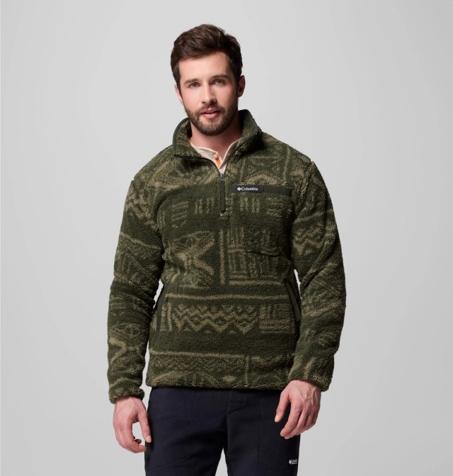 Columbia Rugged Ridge™ High Pile Half Zip Ανδρικο Fleece Πράσινο