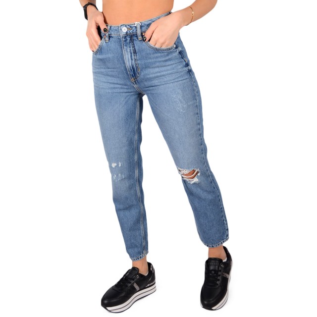 Guess Mom Jean - Lincoln Road Rg Denim Γυναικειο Παντελονι Τζιν