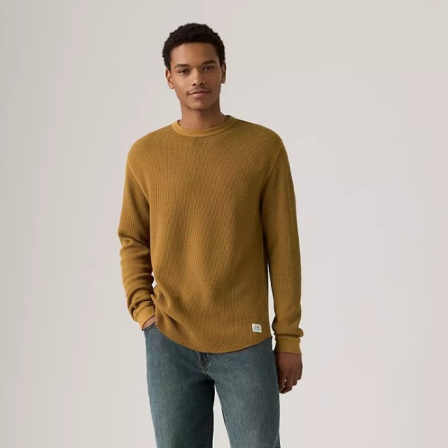 Levis Ls Rlx Thermal Tee Browns Ανδρική Μπλούζα Καφέ