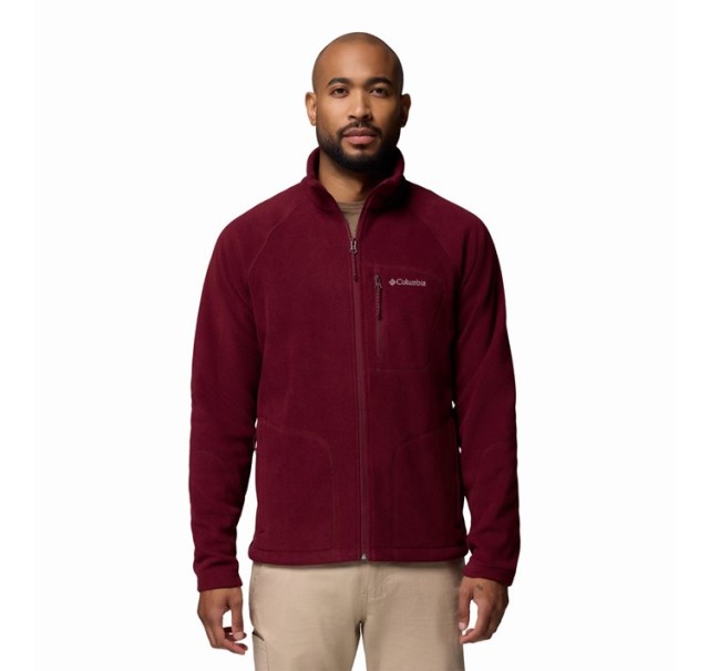 Columbia Fast Trek™ II Full Zip Fleece Ανδρική Ζακέτα Fleece Μπορντό