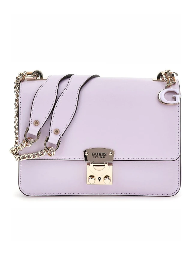 Guess Eliette Convertible Xbody Flap Γυναικεία Τσάντα Λιλά