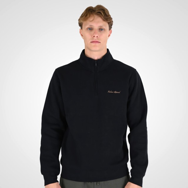 Rebase Ανδρικό Φούτερ Half-Zip Μαύρο