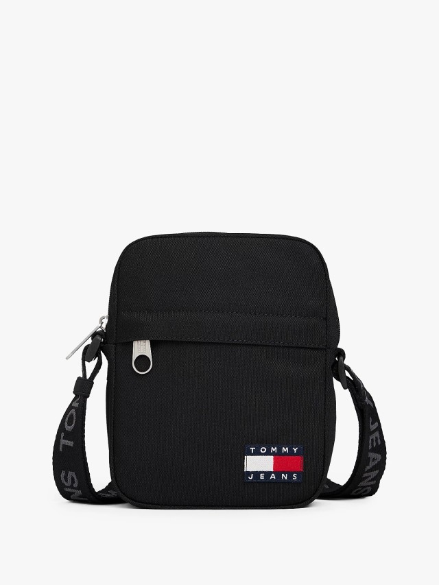 Tommy Hilfiger Tjm Ess Daily Reporter Ανδρική Τσάντα Μαύρη