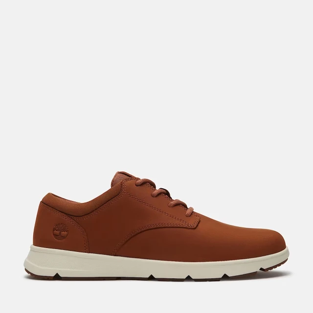 Timberland Low Lace Up Sneaker Rst Nubuck Ανδρικά Δερμάτινα Sneakers Καφέ