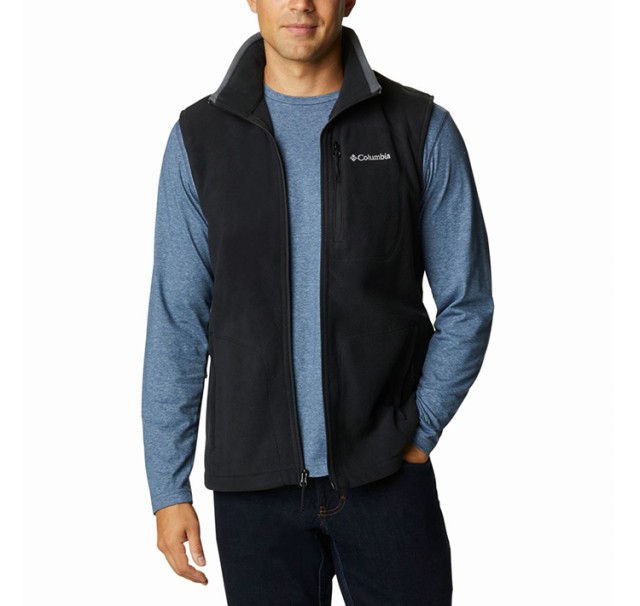 Columbia Fast Trek™ Fleece Vest Ανδρική Αμάνικο Fleece Μαύρο