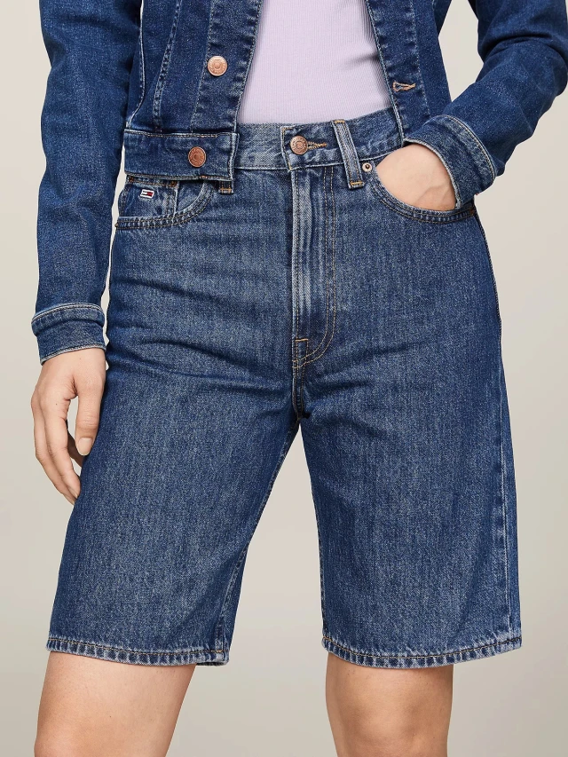 Tommy Hilfiger Harper Hgh Beruda Γυναικεία Βερμούδα Τζιν Stone wash