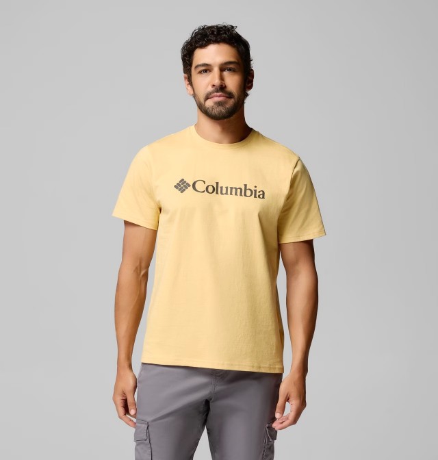 Columbia CSC Basic Logo™ Tee Ανδρική Μπλούζα Μουσταρδι