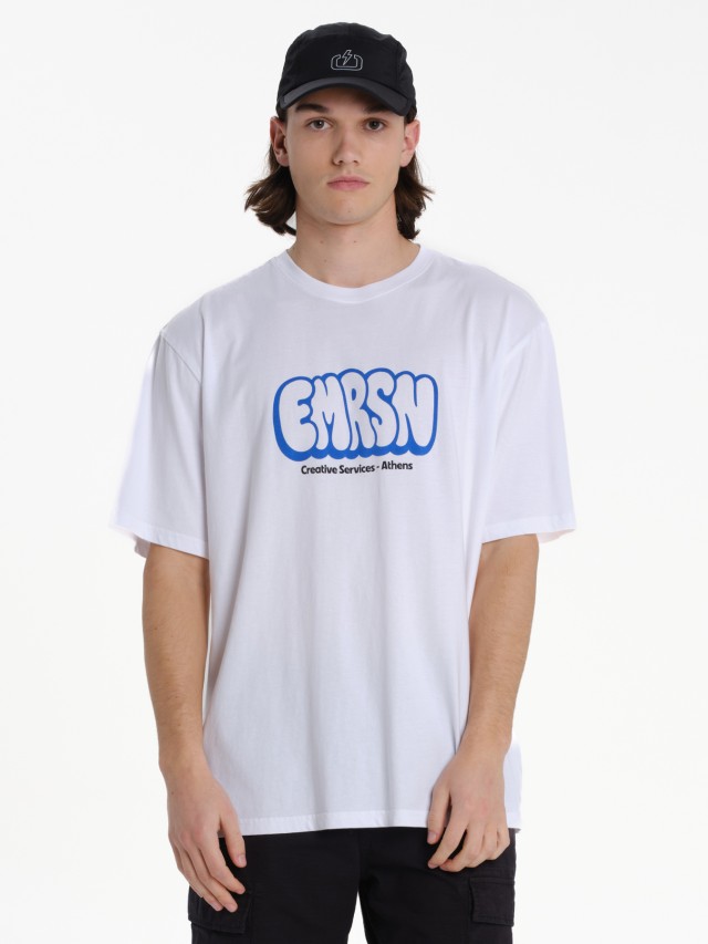 Emerson Mens s/s T-Shirt Ανδρική Μπλούζα Λευκή