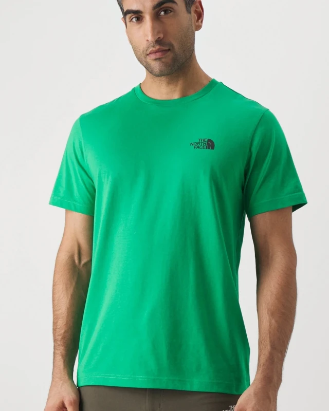 The North Face M S/S SIMPLE DOME TEE OPTIC EMERA Ανδρικη Μπλουζα Πρασινο