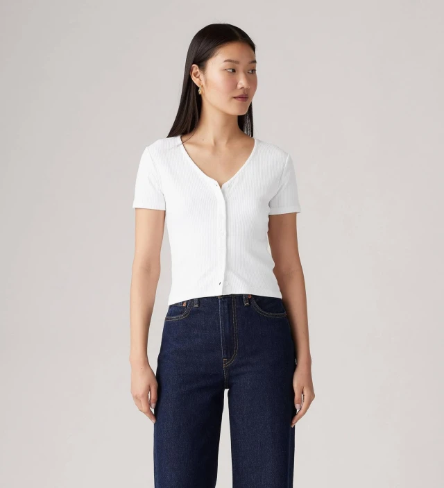 Levis Muse Ss Tee Neutrals Γυναικεία Μπλούζα Λευκή