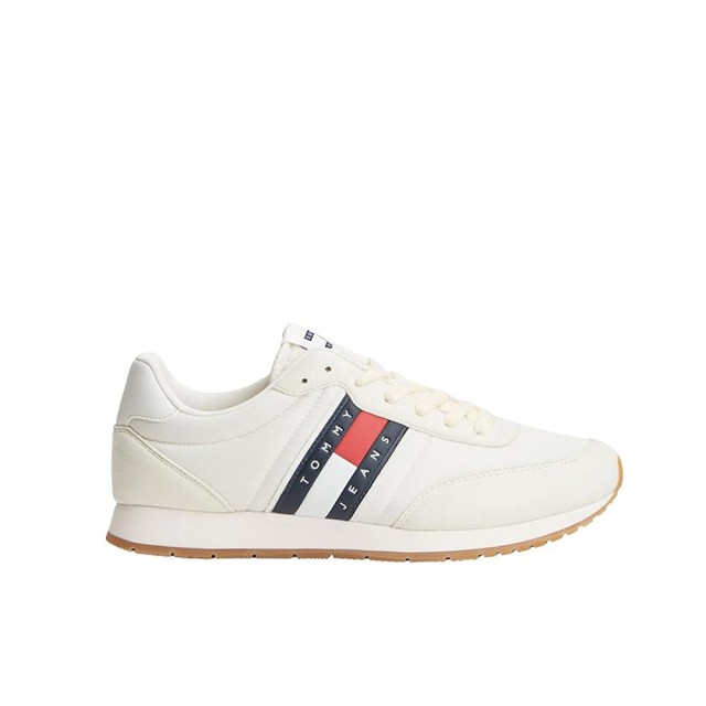 Tommy Hilfiger Tjm Classic Runner Ανδρικά Sneakers Εκρού