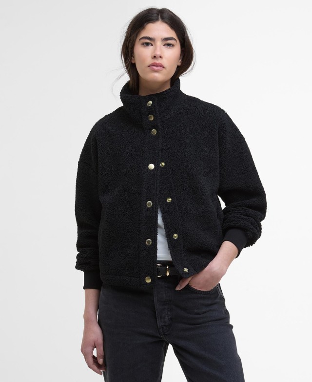 Barbour B.Intl Chloe Fleece Γυναικείο Fleece Μπουφάν Μαύρο