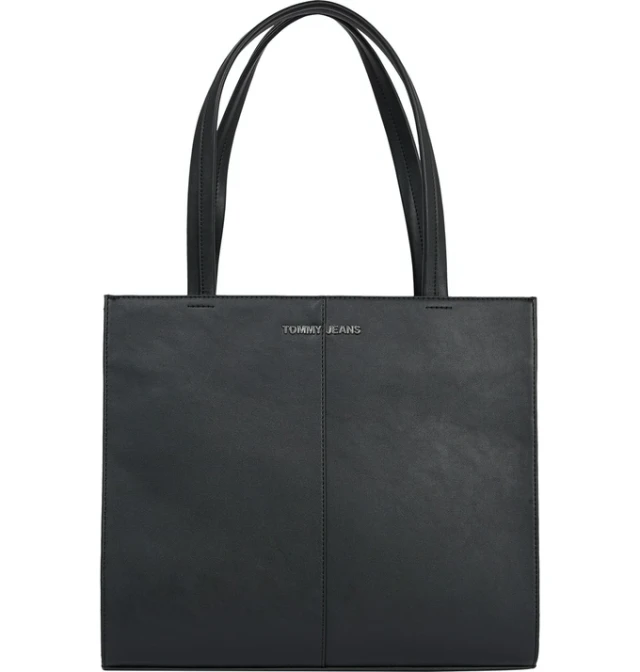 Tommy Hilfiger Tjw Femme Pu Tote Γυναικεια Τσαντα Μαυρη