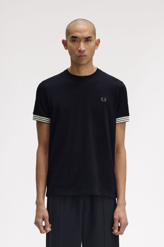 M7707-184 Fred Perry Ανδρική Μπλούζα Μαύρη