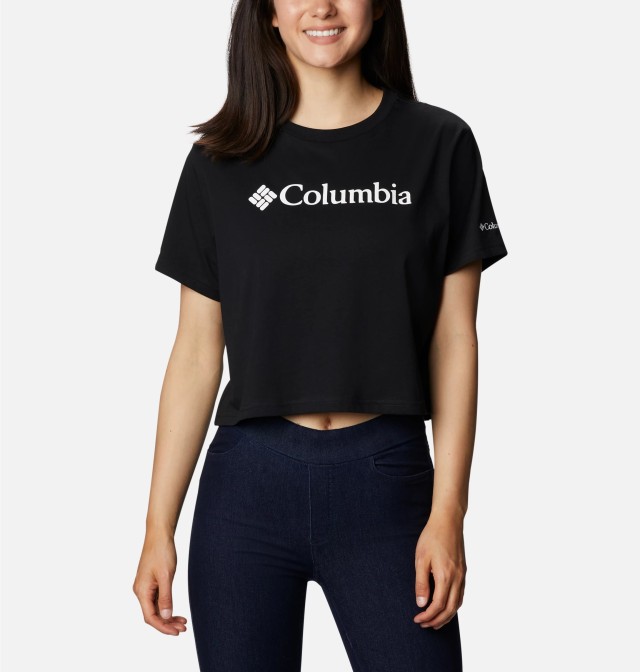 Columbia North Cascades™ Cropped Tee Γυναικεία Μπλούζα Μαυρο