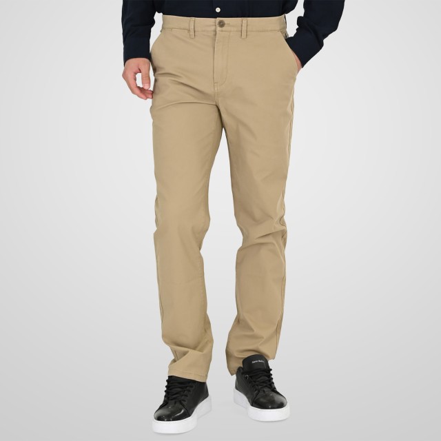 Rebase Ανδρικο Παντελονι Chino Μπεζ