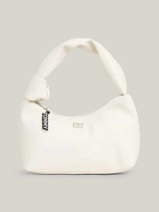 Tommy Hilfiger Tjw City Girl Shoulder Bag Γυναικεία Τσάντα Εκρού
