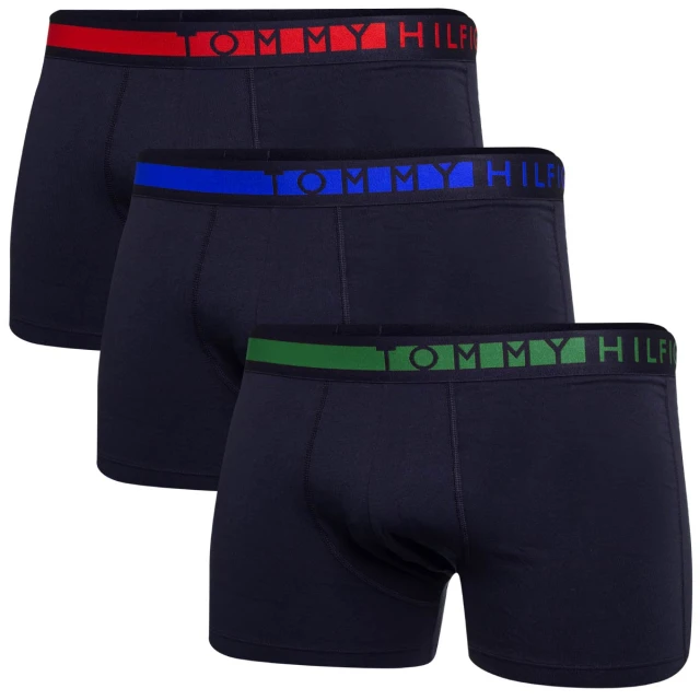 Tommy Hilfiger 3P Trunk Ανδρικα Εσωρουχα Μαυρα