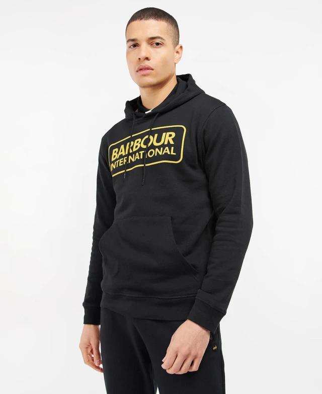 Barbour B.intl Pop Over Hoodie Ανδρικο Φουτερ Μαυρο