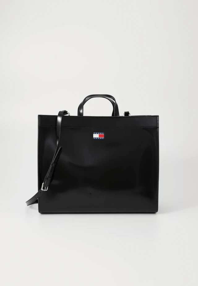 Tommy Hilfiger Tjw Must Tote Γυναικεία Τσάντα Μαύρη