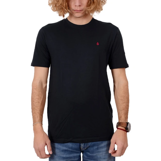 Volcom Stone Blanks Bsc Ss Ανδρικη Μπλουζα Μαυρη