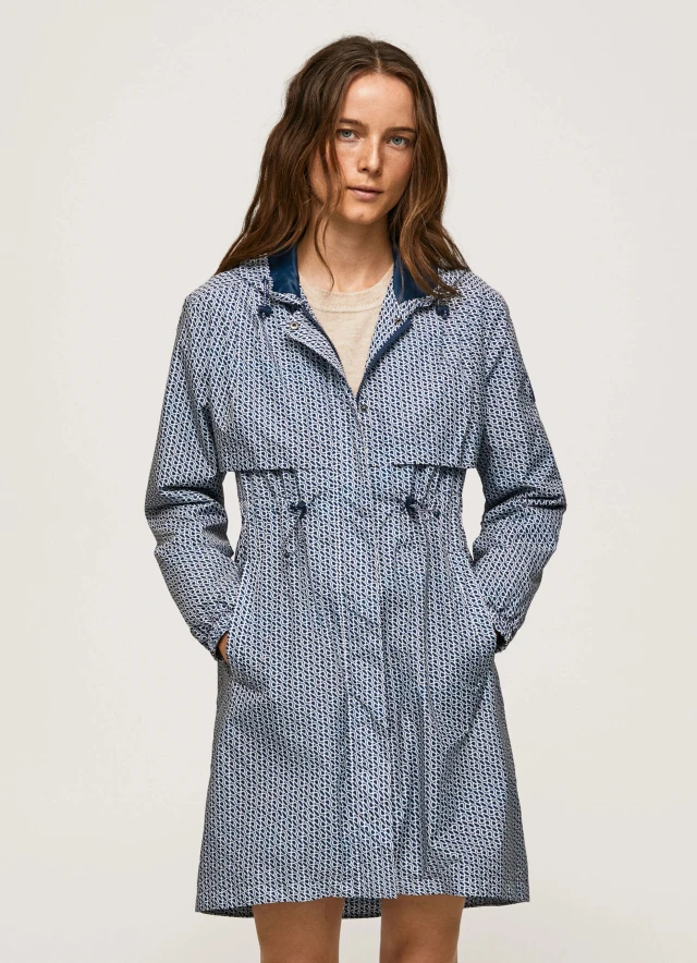 Pepe Jeans Seleste Γυναικείο Μπουφάν Αντιανεμικό Μπλέ