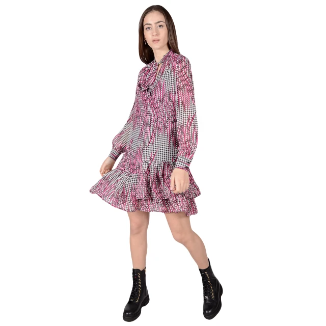 Guess Veronica Dress - Eco Drapy Ggt Γυναικειο Φορεμα Multi Color
