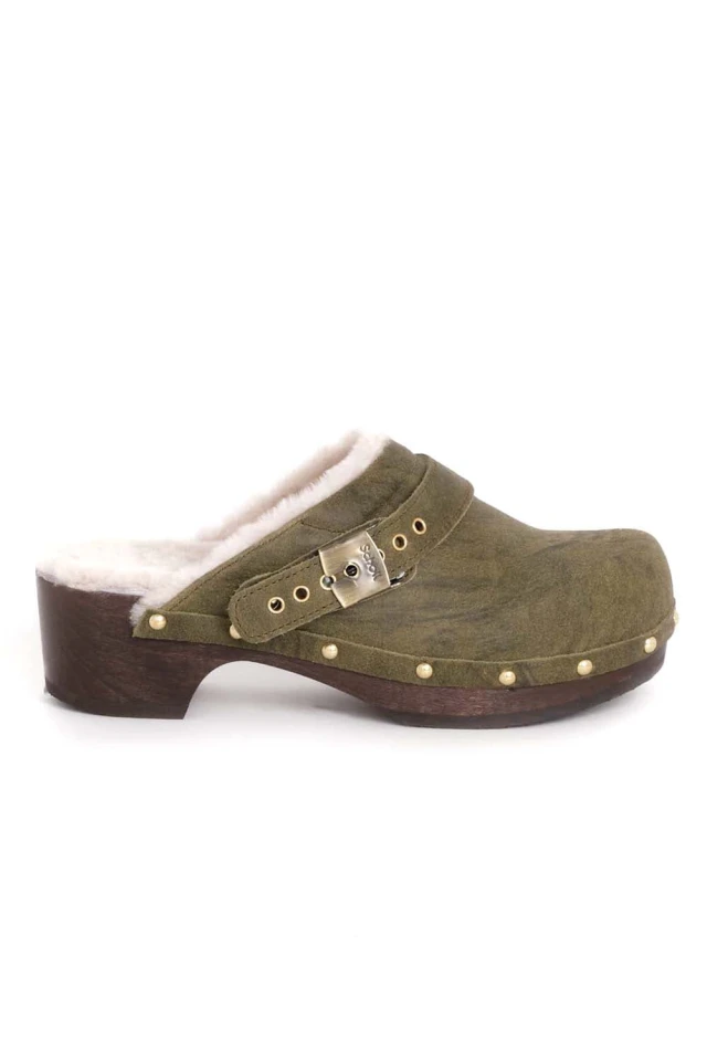 Scholl Pescura Robin Olive Γυναικεία Σαμπώ Λαδί