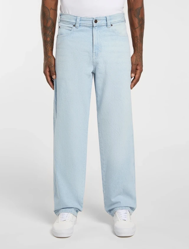 Dickies 958 Baggy Tapered Work Je Fog Bl Ανδρικό Παντελόνι Τζιν