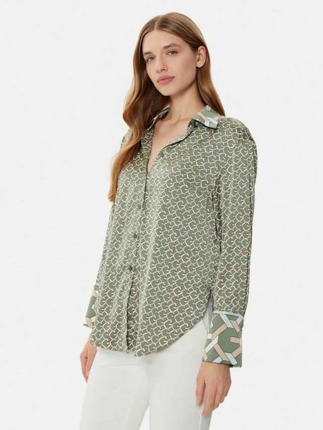 Guess Ls Alexandra Shirt Γυναικείο Πουκάμισο Multi color