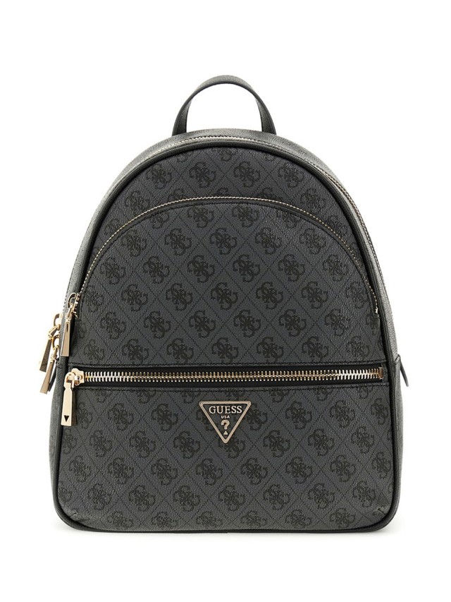 Guess Manhattan Ii Large Backpack Γυναικεία Τσάντα Backpack Ανθρακί