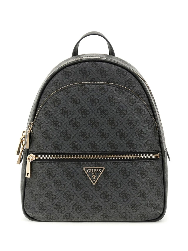 Guess Manhattan Ii Large Backpack Γυναικεία Τσάντα Backpack Ανθρακί