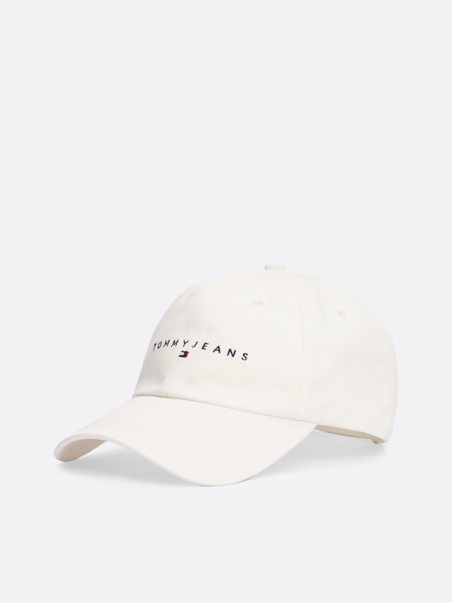 Tommy Hilfiger Tjm Linear Logo Cap Καπέλο Λευκό