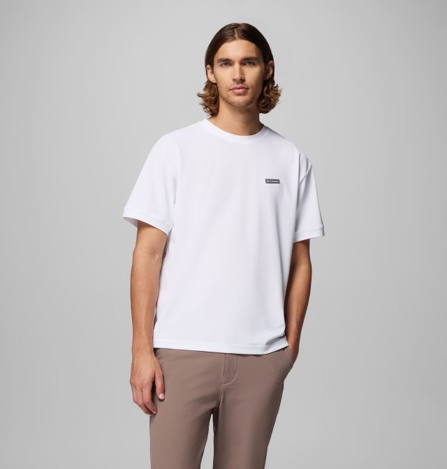 Columbia Chill Creek™ Knit Tee Ανδρικό Μπλουζα Λευκό