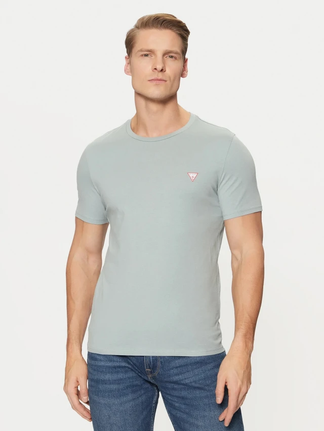 Guess Cn Ss Core Tee Ανδρικη Μπλουζα Γκρι